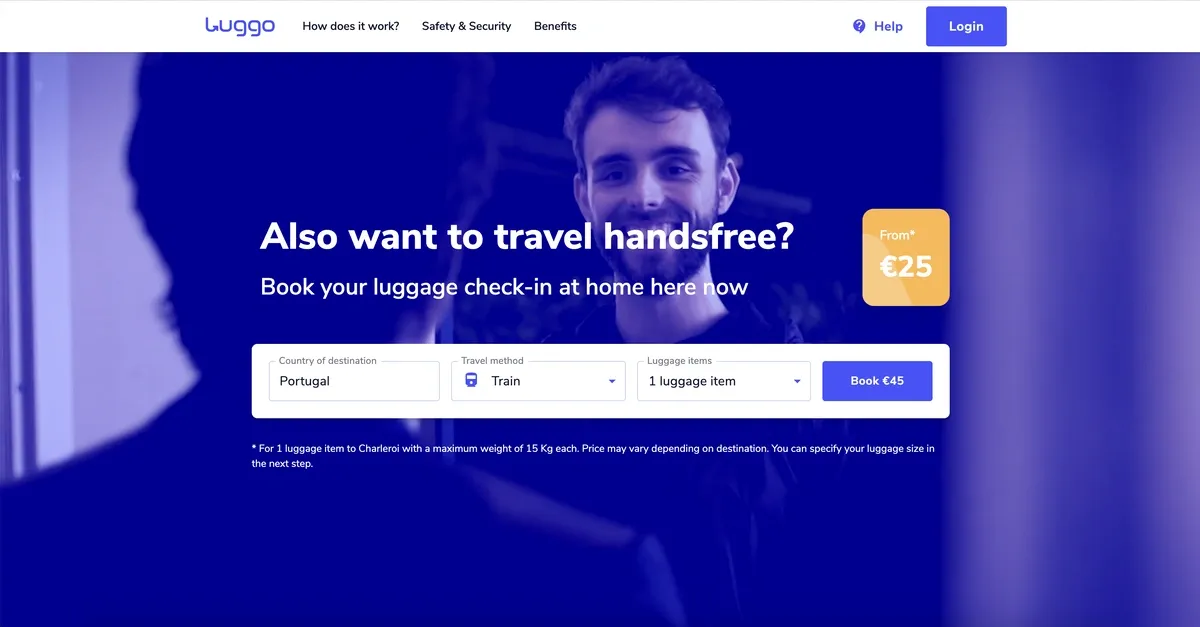 Screenshot of Luggo Platform