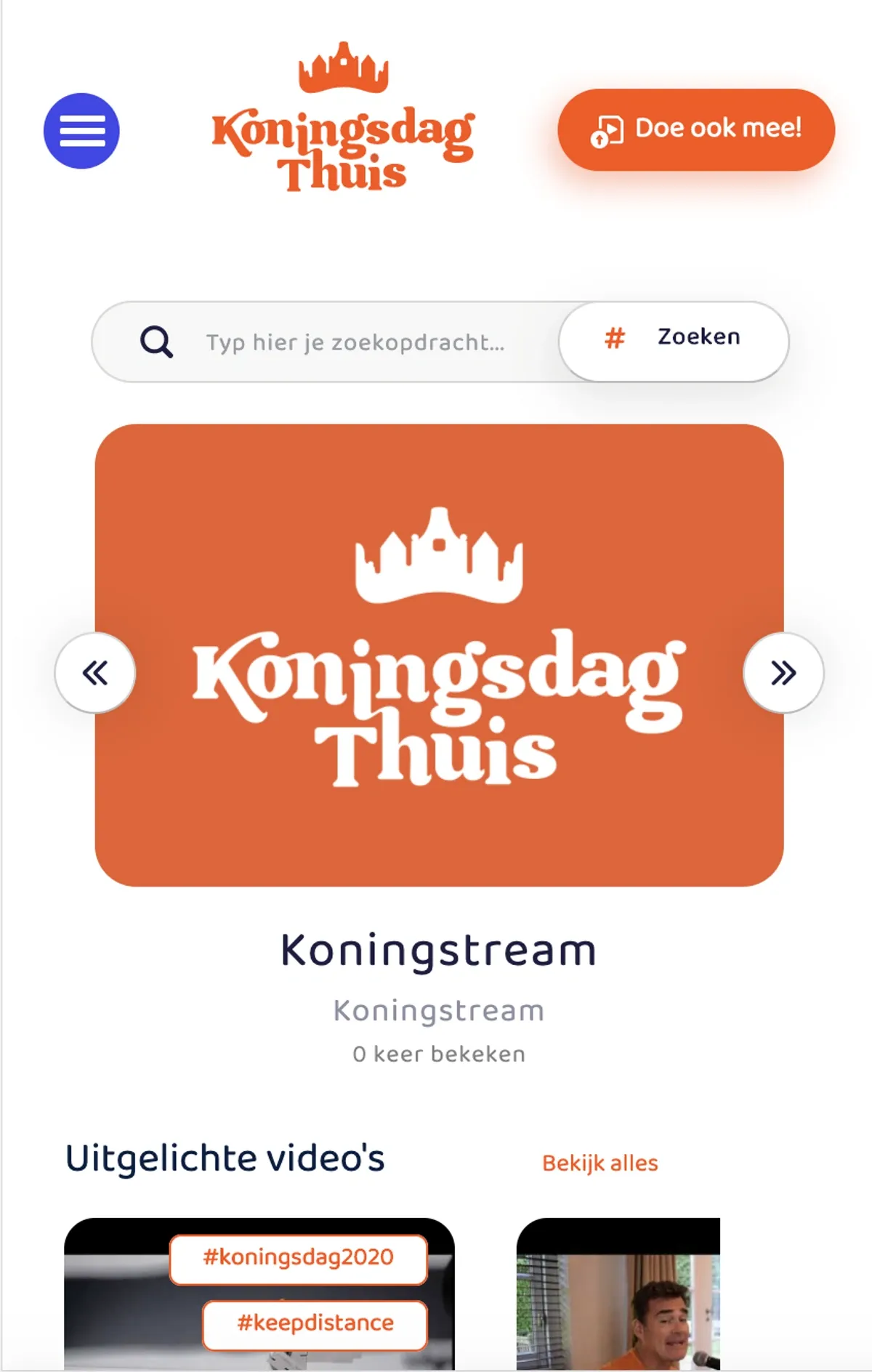 Mobile screenshot of Koningsdagthuis.nl
