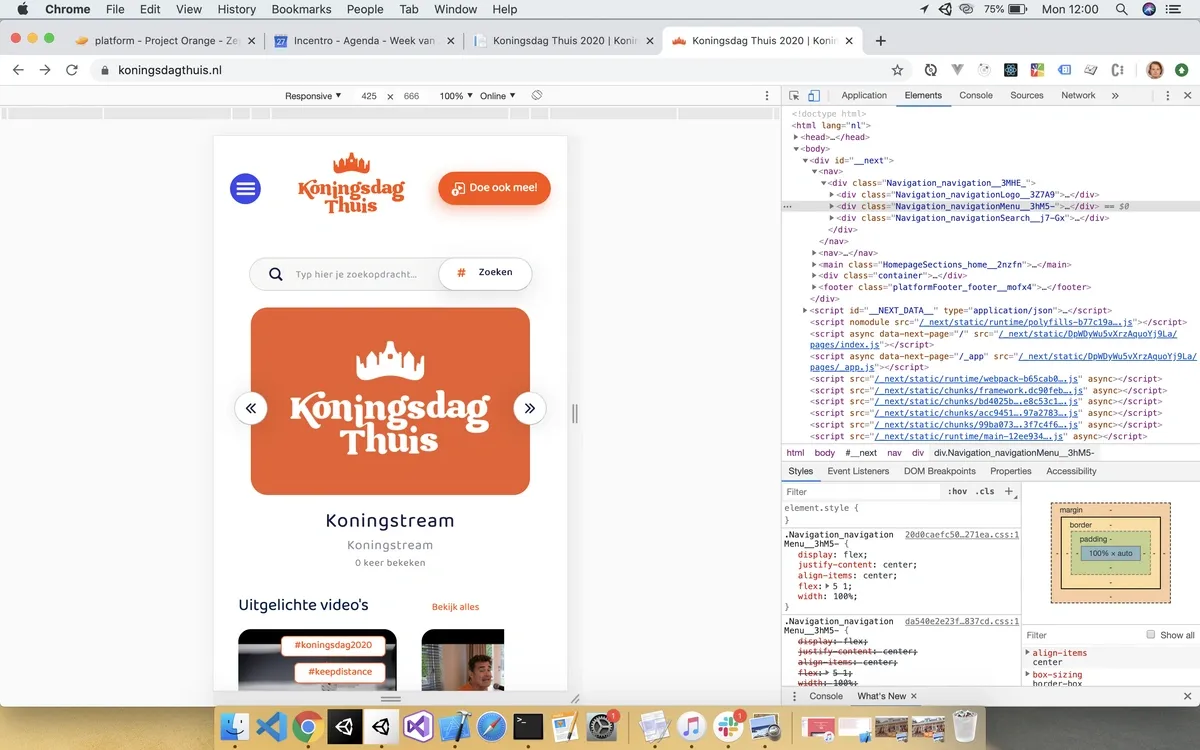 Screenshot of Koningsdagthuis.nl