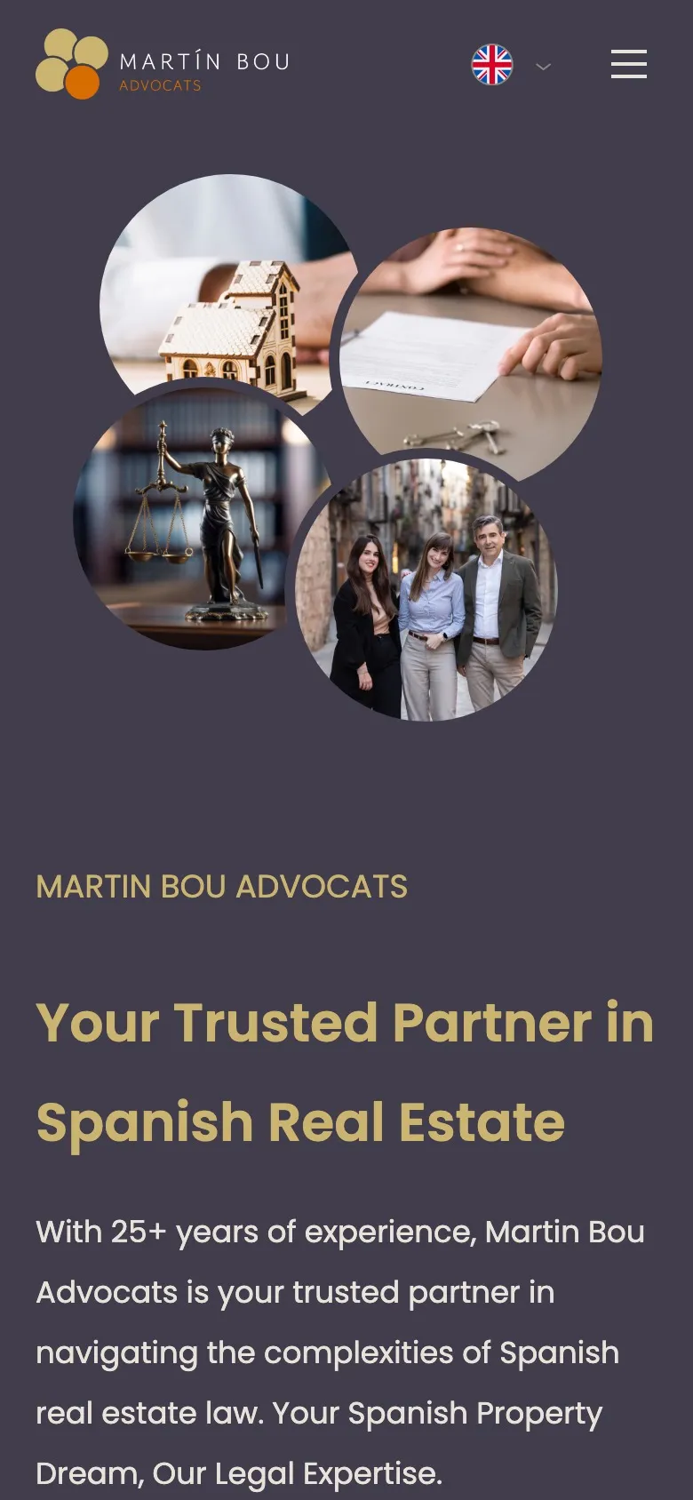 Mobile screenshot of Martin Bou Advocats