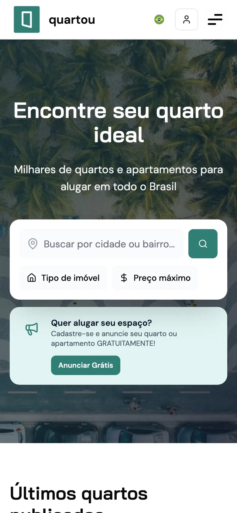 Mobile screenshot of quartou.com.br